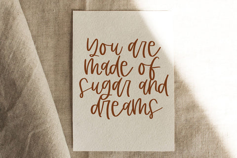 Caramel Espresso - Handwritten Script Font Font KA Designs 