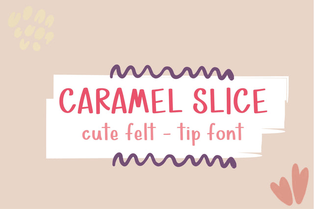 Caramel Slice Font Sunday Nomad 