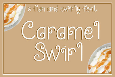 Caramel Swirl - A fun and swirly font Font Stacy's Digital Designs