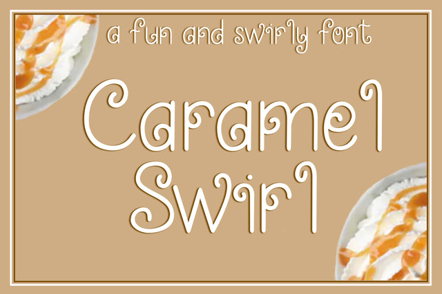 Caramel Swirl - A fun and swirly font Font Stacy's Digital Designs