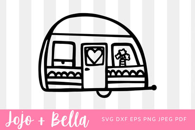 Caravan of Love svg, Valentines Caravan svg, Valentines Day Svg, Caravan svg, Trailer Svg, Cute Trailer Svg, Baby Trailor Svg, Svg files for Cricut, Silhouette, Sublimation SVG Jojo&Bella 