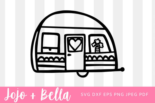 Caravan of Love svg, Valentines Caravan svg, Valentines Day Svg, Caravan svg, Trailer Svg, Cute Trailer Svg, Baby Trailor Svg, Svg files for Cricut, Silhouette, Sublimation SVG Jojo&Bella 