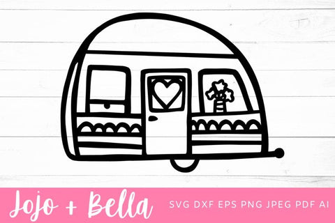 Caravan of Love svg, Valentines Caravan svg, Valentines Day Svg, Caravan svg, Trailer Svg, Cute Trailer Svg, Baby Trailor Svg, Svg files for Cricut, Silhouette, Sublimation SVG Jojo&Bella 
