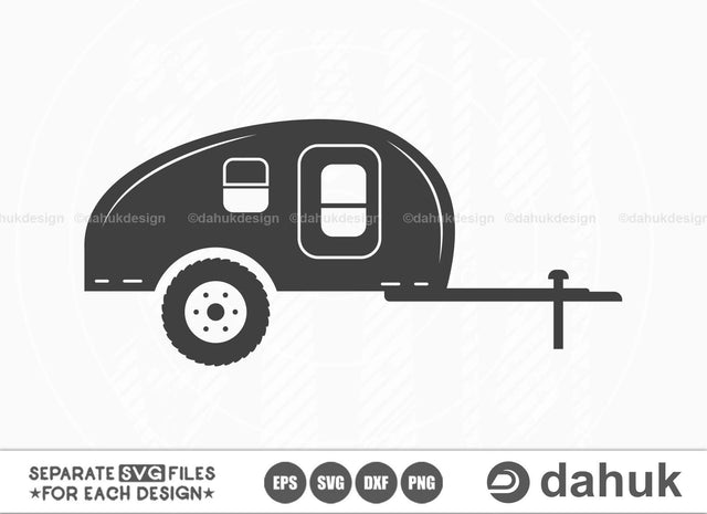 Caravan SVG, Camping Vector, Caper svg, Camping car svg, Camp car, Camp car clipart, Camp Truck svg, Camp Sign, Camp Trailer svg SVG dahukdesign 