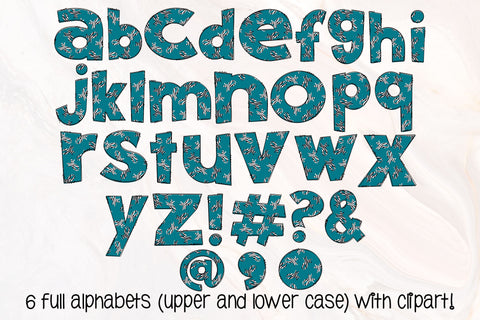 Carcinoid Cancer Awareness Doodle Letters PNG, Wear Zebra Alpha Bundle SVG Crafty Mama Studios 