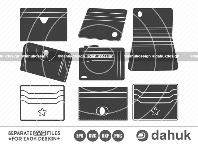 Card Holder svg, Card Holder icons, Card Holder vector, Card illustration, Cut file for silhouette, svg, eps, dxf, png, clipart cricut design space, vinyl cut files SVG dahukdesign 
