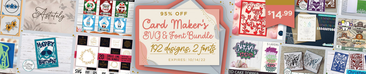 Card Maker's SVG and Font Bundle
