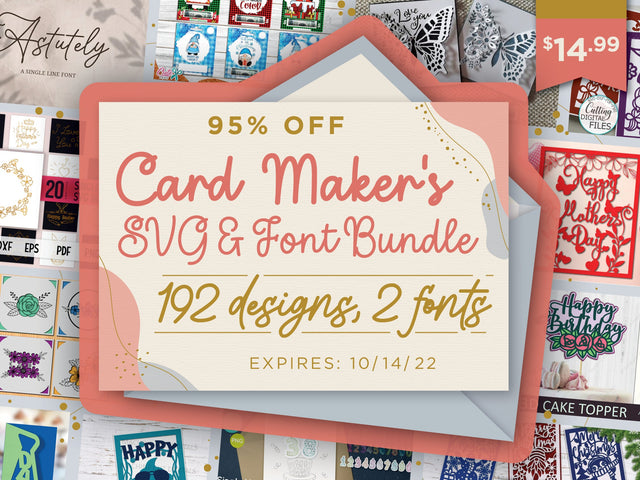 Card Maker's SVG and Font Bundle Bundle So Fontsy Design Shop 