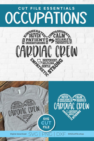 Cardiac Crew svg for a Cardiologist and team SVG SVG Cut File 