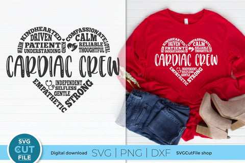 Cardiac Crew svg for a Cardiologist and team SVG SVG Cut File 