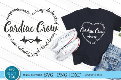 Cardiac Crew svg for a Cardiologist and team SVG SVG Cut File 