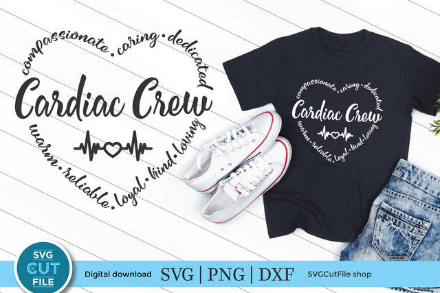 Cardiac Crew svg for a Cardiologist and team SVG SVG Cut File 