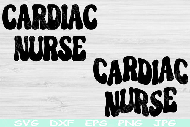 Cardiac Nurse Svg, Heart Nurse Svg File For Cricut, Medical Svg Dxf Png Instant Digital Download Design Cut Files For Silhouette Sublimation SVG TiffsCraftyCreations 