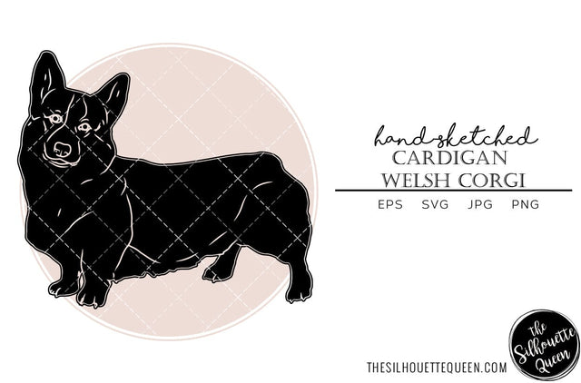 Cardigan Welsh Corgi Sketch SVG Loveleen Kaur 