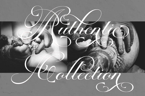 Cardilan | Tattoo Font Font RomieStudio 