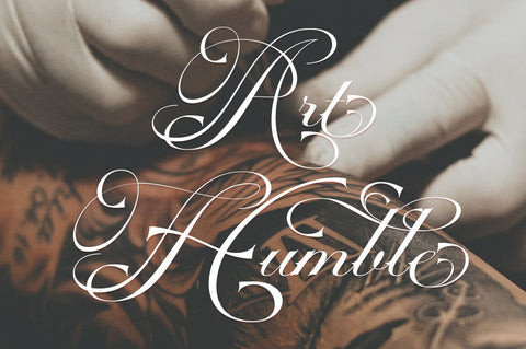 Cardilan | Tattoo Font Font RomieStudio 