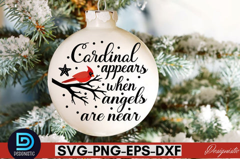 Cardinal appears when angels are near SVG SVG DESIGNISTIC 