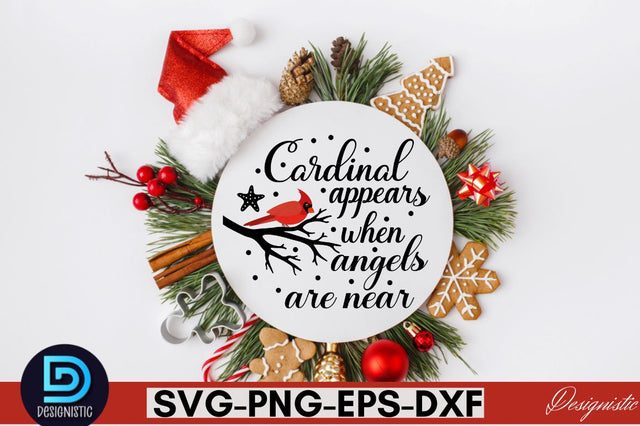 Cardinal appears when angels are near SVG SVG DESIGNISTIC 