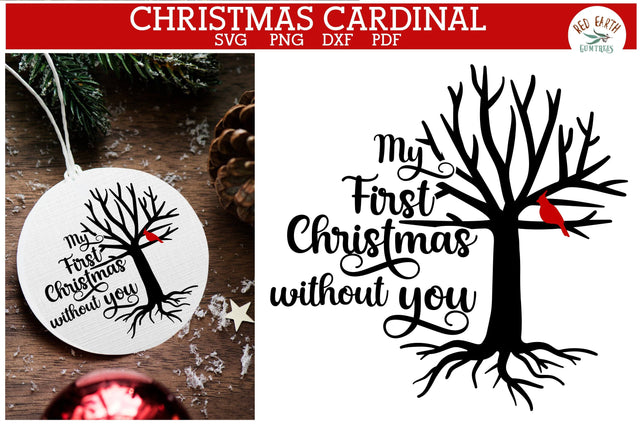 Cardinal bird quote SVG,cardinal bird on a tree,bauble decal SVG Redearth and gumtrees 