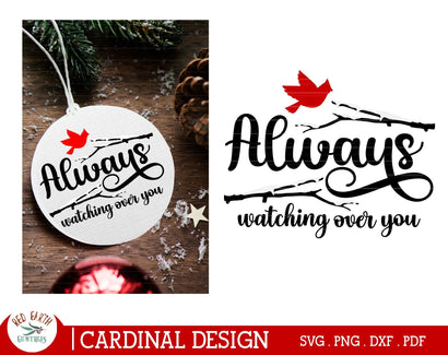 Cardinal bird quote SVG,christmas bauble decal svg,christmas SVG Redearth and gumtrees 