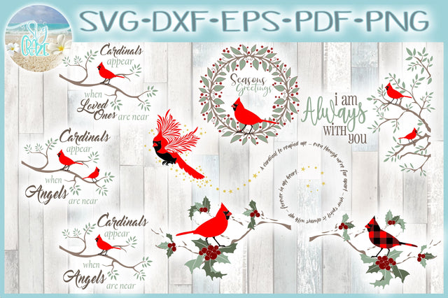 Cardinal Bundle with Quotes SVG SVG SVGcraze 