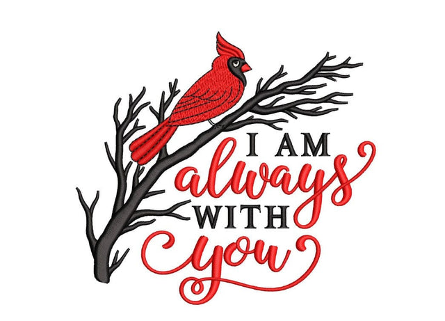 Cardinal Embroidery Design, Remembrance Embroidery File, 3 sizes, Instant Download Embroidery/Applique DESIGNS Nino Nadaraia 