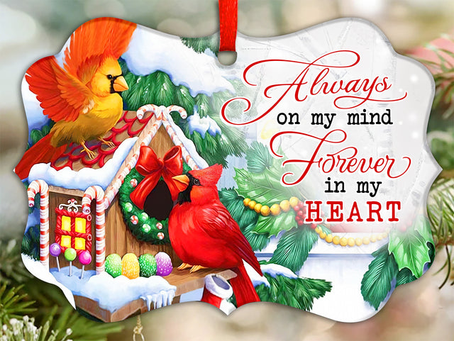 Cardinal Forever In My Heart Ornament PNG, Benelux Christmas Ornament, PNG Instant Download, Xmas Ornament Sublimation Designs Downloads Sublimation CaldwellArt 