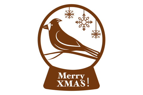Cardinal SVG. Snowglobe SVG. Cardinal 3D. XMAS SVG. SVG Olga Terlyanskaya 