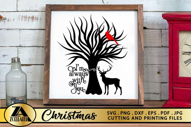 Cardinal Tree SVG Christmas Ornament SVG Christmas Sign SVG SVG zoellartz 