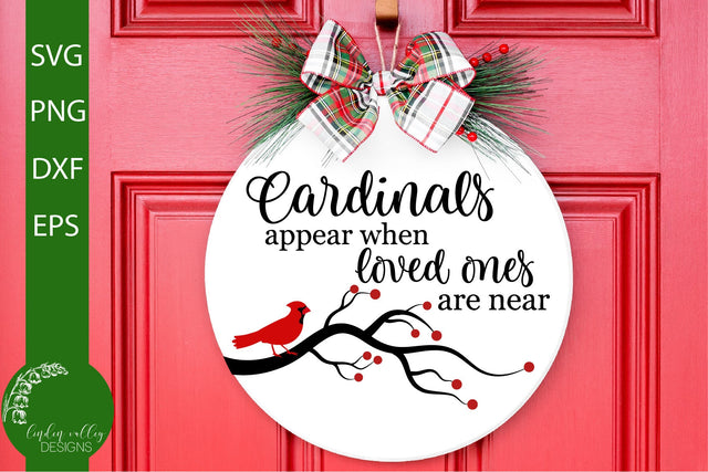 Cardinals Appear SVG-Memorial SVG-Christmas SVG SVG Linden Valley Designs 