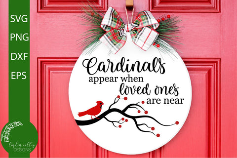 Cardinals Appear SVG-Memorial SVG-Christmas SVG SVG Linden Valley Designs 