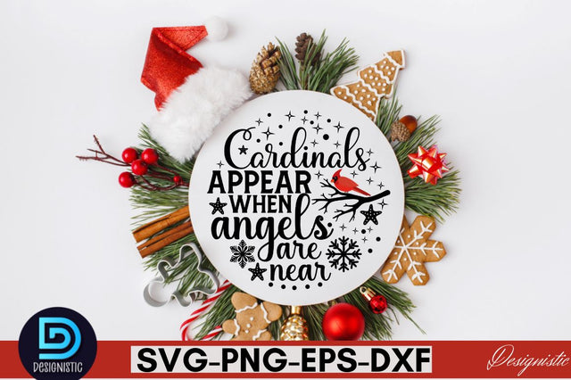 Cardinals appear when angels are near SVG SVG DESIGNISTIC 