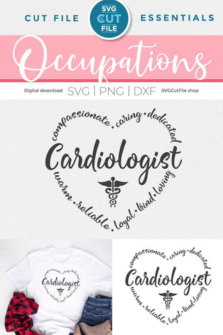 Cardiologist svg, heart doctor svg, Physician svg, doctor svg, MD svg, medical, medical doctor, svg dxf png, future cardiologist, student SVG SVG Cut File 