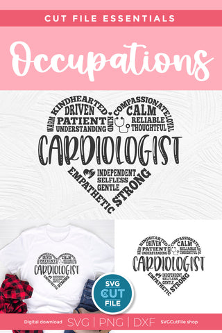 Cardiologist svg Subway Art SVG SVG Cut File 