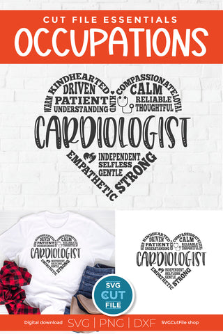 Cardiologist svg Subway Art SVG SVG Cut File 