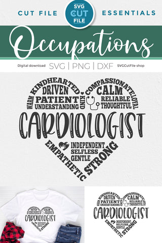 Cardiologist svg Subway Art SVG SVG Cut File 