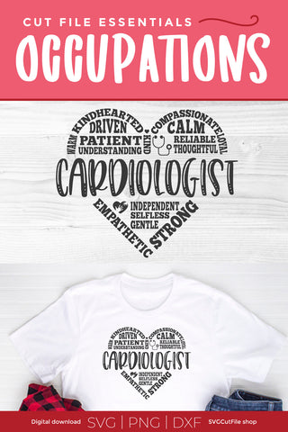 Cardiologist svg Subway Art SVG SVG Cut File 