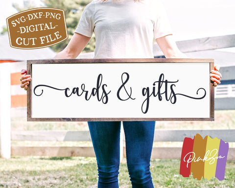 Cards and Gifts SVG Files | Wedding Sign Svg | Books and Cards Svg | Gifts Table Svg | Commercial Use | Digital Cut Files (1269829773) SVG PinkZou 