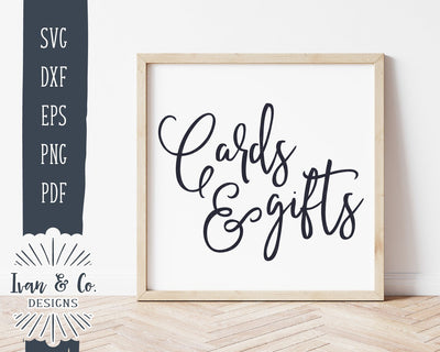 Cards and Gifts SVG Files | Wedding Sign SVG | Books and Cards SVG | Gifts Table SVG | Cricut | Silhouette | Commercial Use | Cut Files (1041077666) SVG Ivan & Co. Designs 