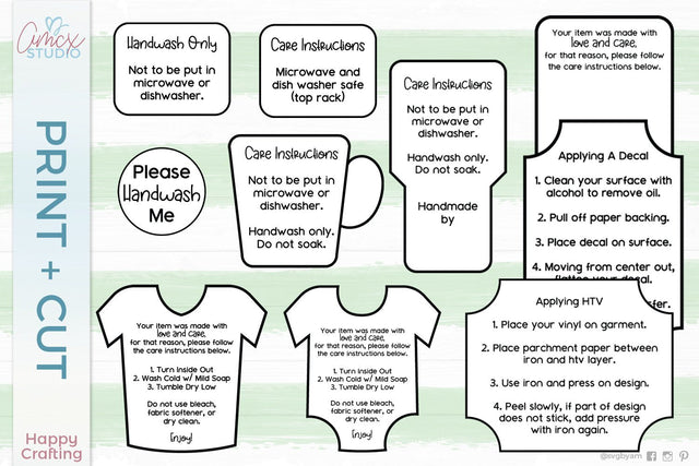 Care Card Designs - Print and cut SVG AMCX Studio 