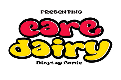 Care Dairy Font gatype 