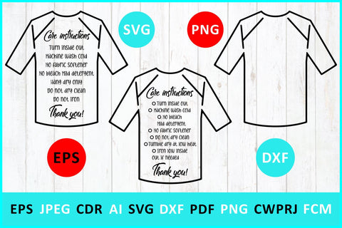 Care instruction svg Baseball t-Shirt svg SVG Zoya Miller 