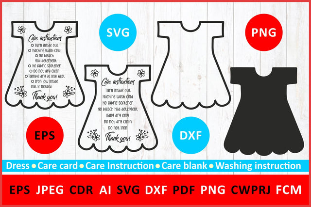 Care instruction svg Care Card dress svg Washing instruction svg Care blank SVG Zoya Miller 