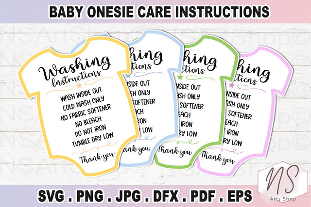 Care instruction svg - Care Card svg - Washing instruction svg - Shopping clothes svg - print and cut svg SVG NS Arts Shop 