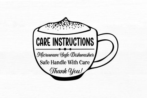 Care instructions microwave SVG SVG Regulrcrative 