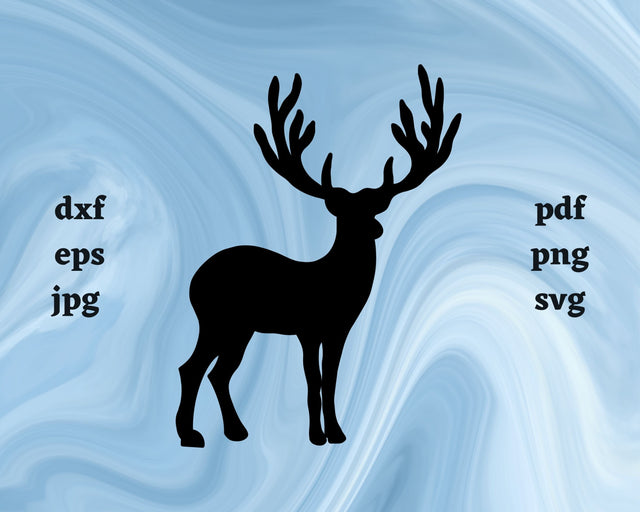 Caribou SVG Cut File SVG Northern Light SVG 