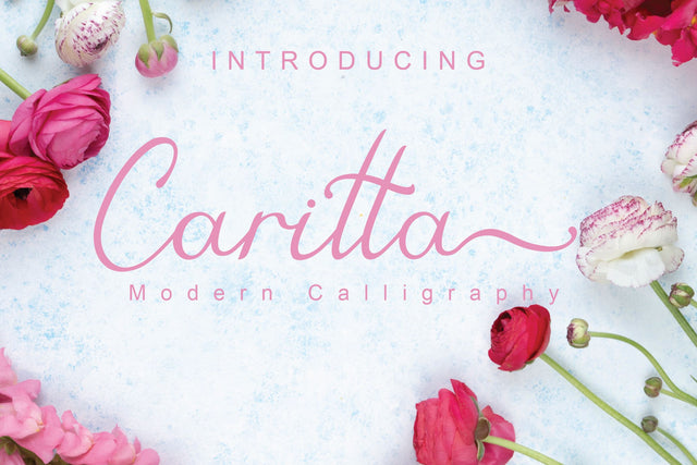 Caritta modern calligraphy Font toni_std 