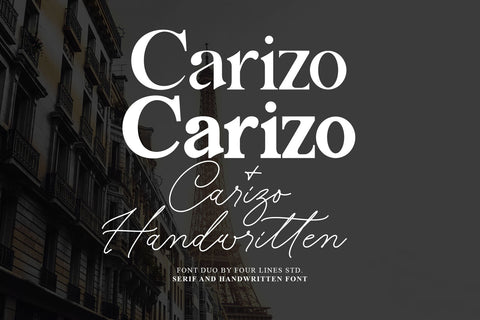 Carizo Font Four Lines Std. 