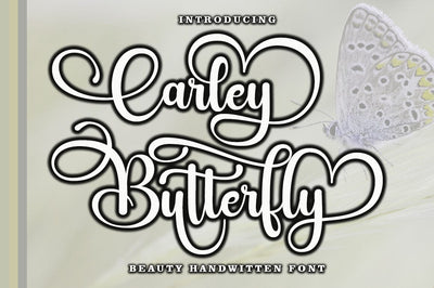 Carley Butterfly Script Font muhammadzeky 
