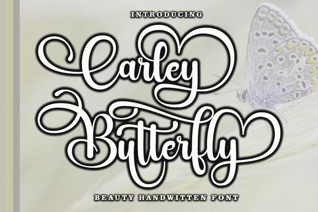 Carley Butterfly Script Font muhammadzeky 